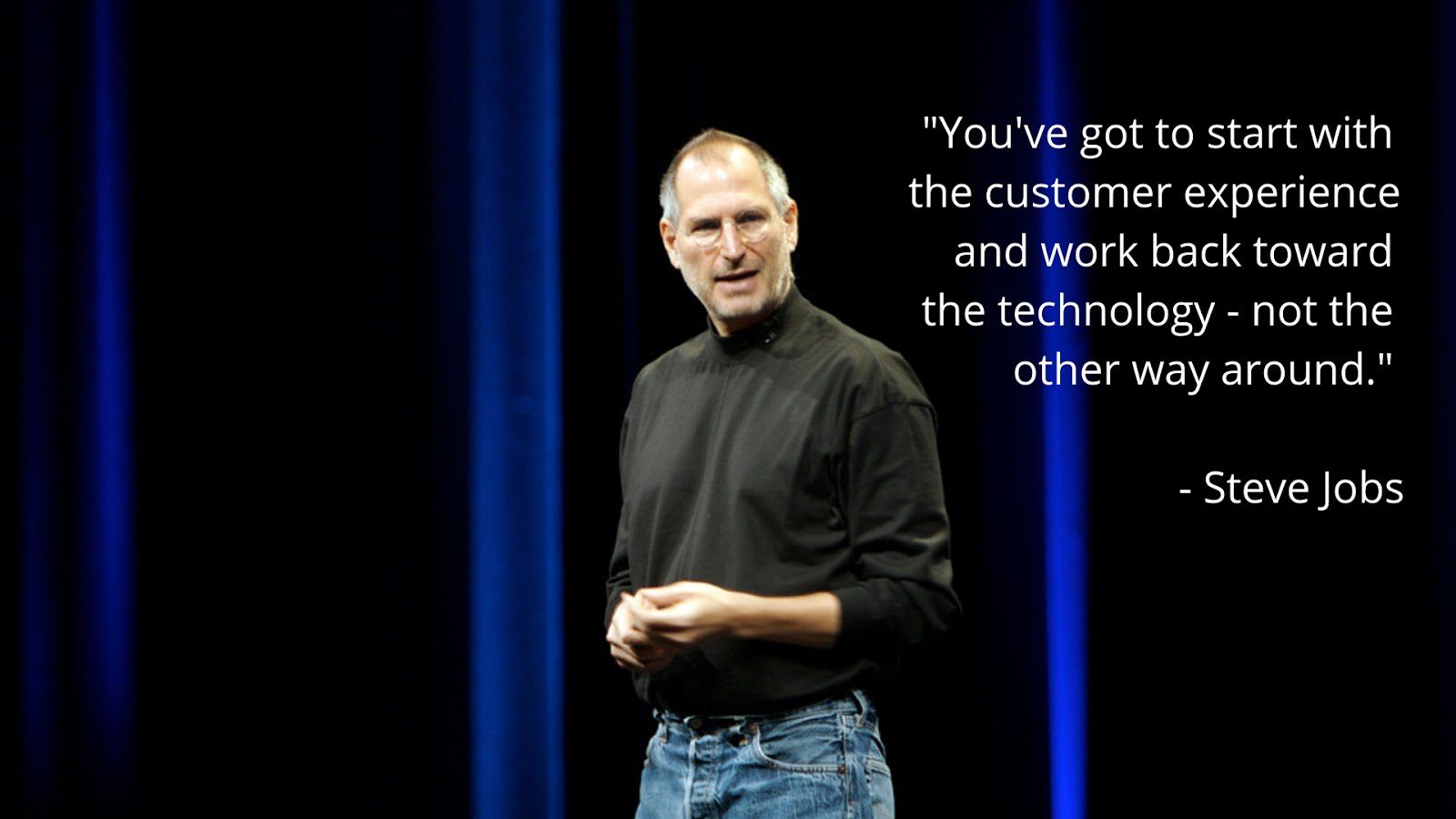 Steve Jobs customer experience research quote